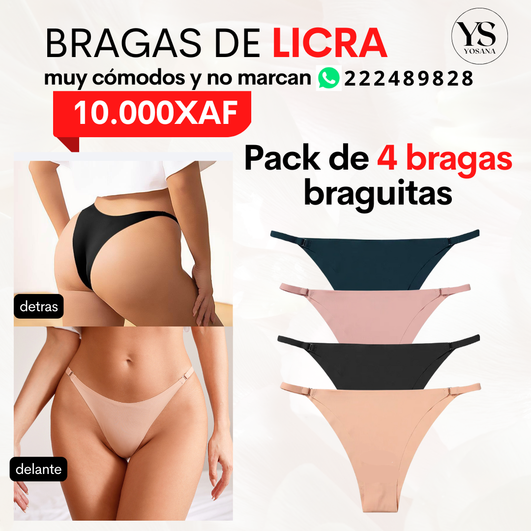 PACK x4 BRAGUITAS
