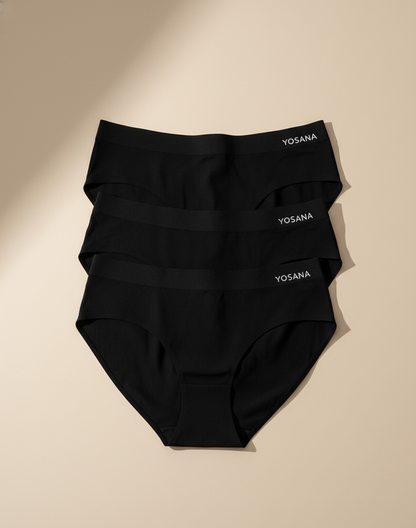 PACK X3 BRAGAS  NEGRAS BIKINI