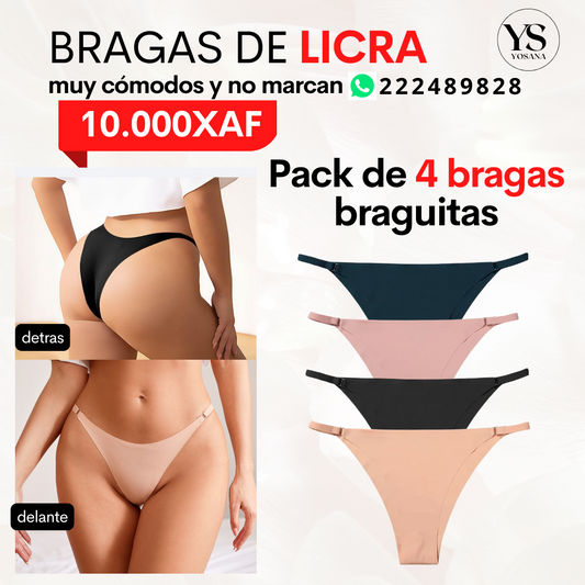 PACK x4 BRAGUITAS